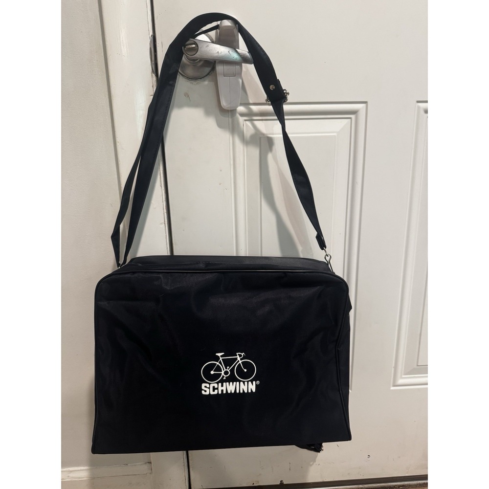 Vintage Schwinn Bikes Bicycles Navy Messenger Bag With Carry Straps 70s/80s